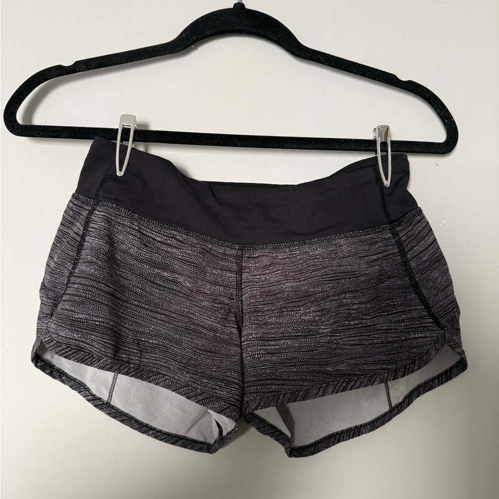 Lululemon Speed Up Lined 2.5” Athletic Short Women’s 2 Multi Black/white